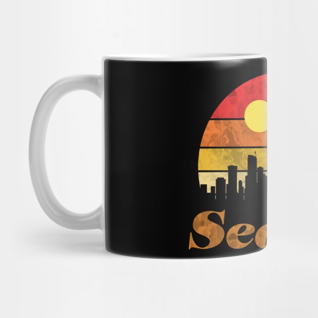 Vintage sunset Seattle by zozo-shop